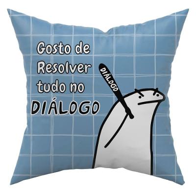 Capa De Almofada Avulsa 45Cm X 45Cm Resolver No Dialogo