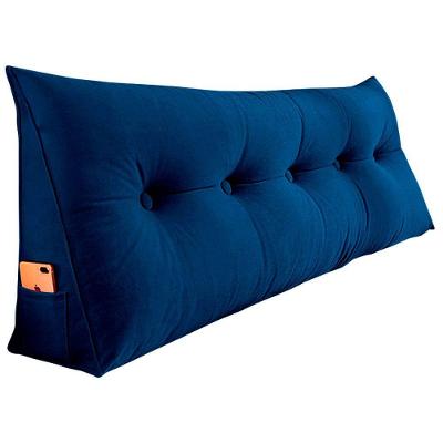 Almofada Para Cabeceira Spot 140cm Azul Escuro
