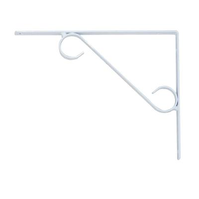 Cantoneira Branca Suporte De Parede Prateleira Em S 30X25Cm