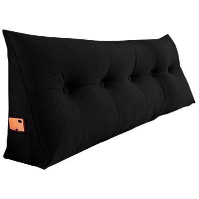 Almofada Para Cabeceira Spot 140cm Com Porta Celular Preto