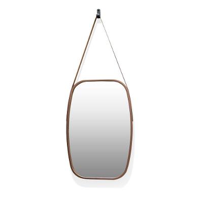 Espelho Retangular Moldura De Plastíco Rosê 65X43,5 Cm