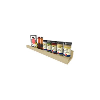 Prateleira Tempero Simples 35 Cm Natural Em Mdf