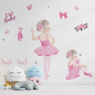 Adesivo De Parede Bailarina Love Ballet Titulos Modelo 1