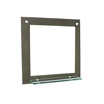 Espelho Para Banheiro Com Prateleira 40cm Ouro Envelhecido