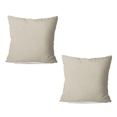 Kit 02 Capas de Almofadas Suede Bege