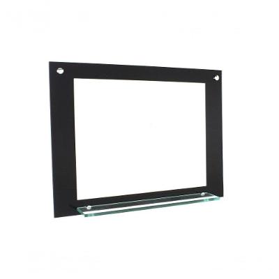 Espelho Para Banheiro Com Prateleira 60cm Preto