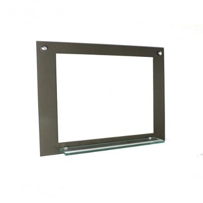 Espelho Para Banheiro Com Prateleira 70cm Ouro Envelhecido