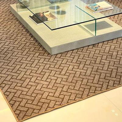 Tapete Carpete Elegante Trama 2,00 X 3,00 Titulos Cor Marrom