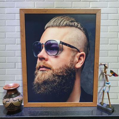 Quadros Barba Barbearia 35cmx45cm Modelo 3