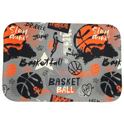 Tapete Para Quarto Estampado Basquete 60cm X 40cm - Base Ant