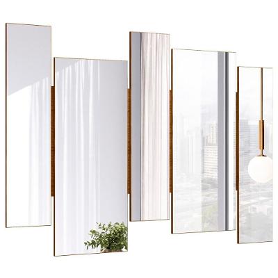 Espelho Decorativo Com Moldura Ypê Isadora N01 - Lyam Decor