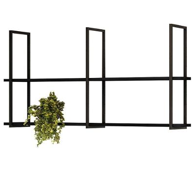 Prateleira Industrial Multiuso 135Cm Design D01 Preto