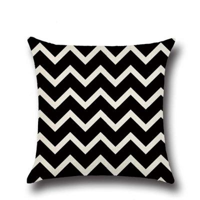 Almofada Chevron Preto E Branco