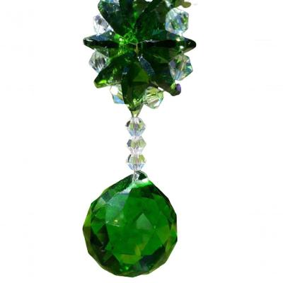 Pingente De Cristal - Suncatcher - Chakras - Facial Verde