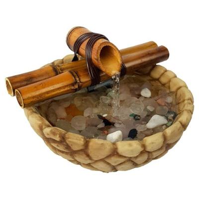 Fonte água Pedra Bambu