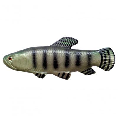 Estatueta Sala Quarto Pescador Peixe Traíra Resina 19x51