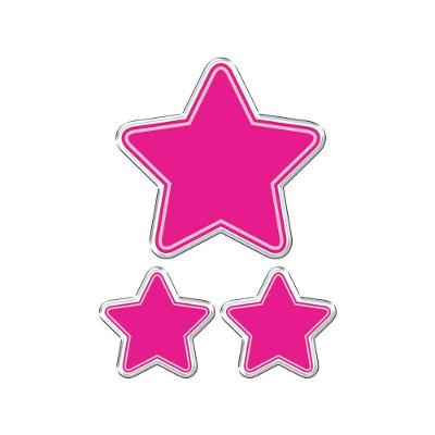 Adesivo Decorativo Em Relevo Fácil Aplicação Estrelas Cor Branco