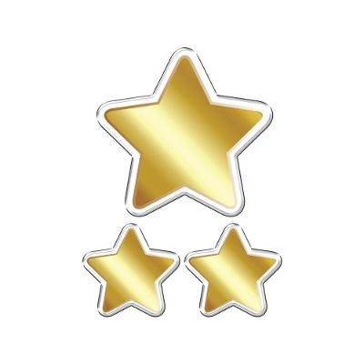 Adesivo Decorativo Em Relevo Fácil Aplicação Estrelas Cor Branco