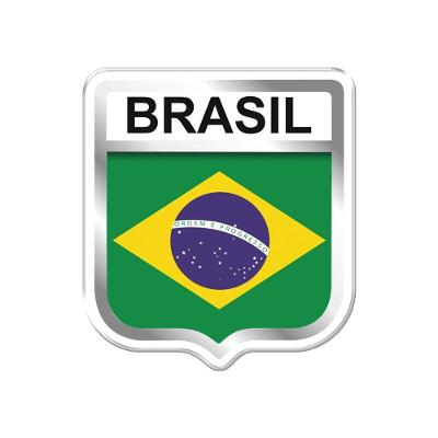 Adesivo Decorativo Em Relevo Fácil Aplicação Brasil Cor Branco