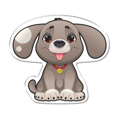 - Adesivo Decorativo Em Relevo Fácil Aplicação Cachorro Cor Branco