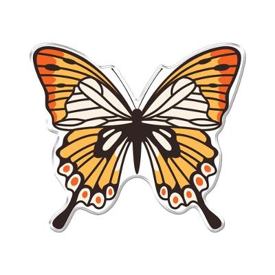 Adesivo Decorativo Em Relevo Facil Aplicação Borboleta Amarelo