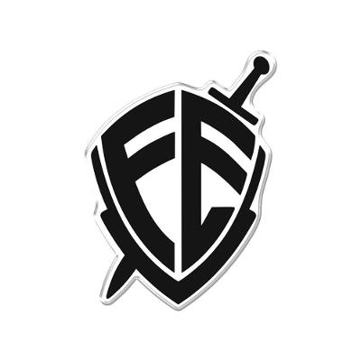 Adesivo Decorativo Em Relevo Fácil Aplicação Escudo Fé Preto