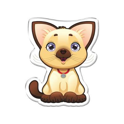 Adesivo Decorativo Em Relevo Fácil Aplicação Gato Cor Branco