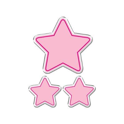 Adesivo Decorativo Em Relevo Fácil Aplicação Estrelas Cor Branco