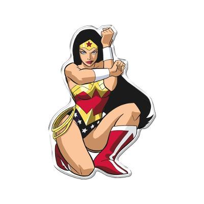 Adesivo Decorativo Em Relevo Fácil Aplicação Mulher Maravilha Cor Branco
