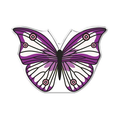 Adesivo Decorativo Em Relevo Facil Aplicação Borboleta Lilás