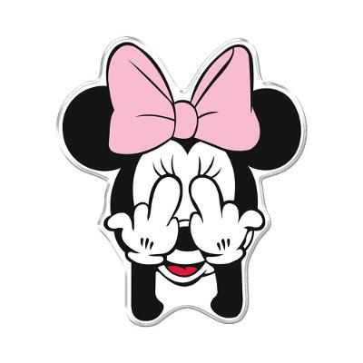 Adesivo Decorativo Em Relevo Fácil Aplicação Minnie Mouse Cor Branco