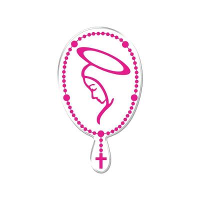 Adesivo Decorativo Em Relevo Facil Aplicação Rorário Terço Virgem Maria Rosa