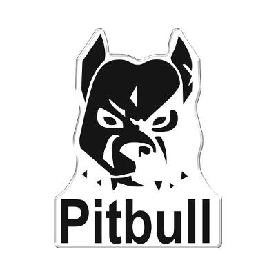 Adesivo Decorativo Em Relevo Fácil Aplicação Pitbull Cor Branco