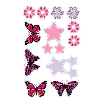 Adesivo Decorativo Parede, Vidro, Porta Entre Outros Borboleta Preto