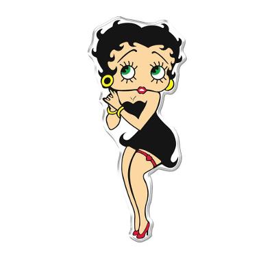 Adesivo Decorativo Em Relevo Fácil Aplicação Betty Boop Cor Branco