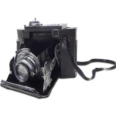 Cofre Camera Fotografica Vintage Retro De Ferro Fundido 16Cm (Cj-020)