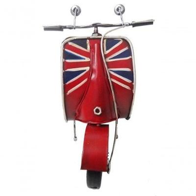 Moto Londres Modelo Vespa Vintage Retro De Metal Fundido (Cj-017)