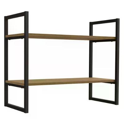 Nicho 02 Prateleiras 60X72Cm Industrial Crome Li008 Freijo Preto Kappesberg Freijo Preto