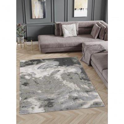 Tapete Turco Estonado Dixon 02 - 140 X 200 Cm Preto/Bege/Cinza
