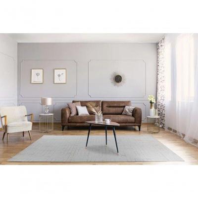 Tapete Turco Para Sala Magnifique 06 - 140 X 200 Cm - Bege E Cinza