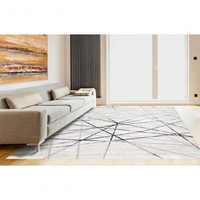Tapete Turco Sala Istambul 02 - 100 X 140Cm Bege E Cinza