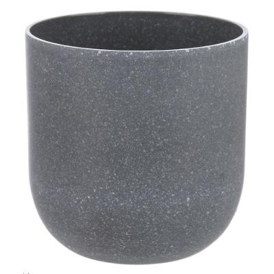 Vaso Redondo Decorativo Cinza 12,5X12,5 Cm - Du0027Rossi