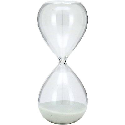 Ampulheta 20X8X8Cm Vidro Transp Areia Branca