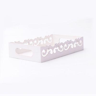 Bandeja Personalizada Para Café Da Manhã 100% Mdf (24x15x05) Branco