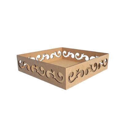 Bandeja Personalizada Para Café Da Manhã 100% Mdf (20x20x05) Mdf Cru