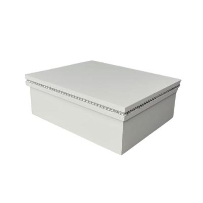 Caixa Personalizada Com Strass 100% Mdf (20x16x7,5) Branco