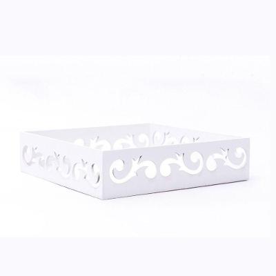Bandeja Personalizada Para Café Da Manhã 100% Mdf (20x20x05) Branco