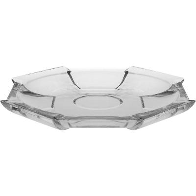 Centro Mesa 5X32X32Cm Vidro Transp