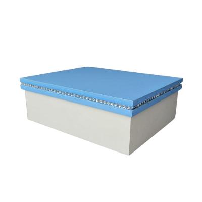 Caixa Personalizada Com Strass 100% Mdf (20x16x7,5) Azul/branco