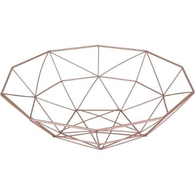Centro Mesa 11X40X40Cm Metal Rose